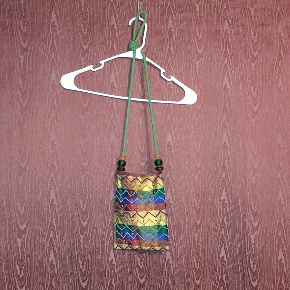 CROSSBODY MINI PURSE WITH GLASS HARDWARE WITH BEADS - Picture 2 of 7